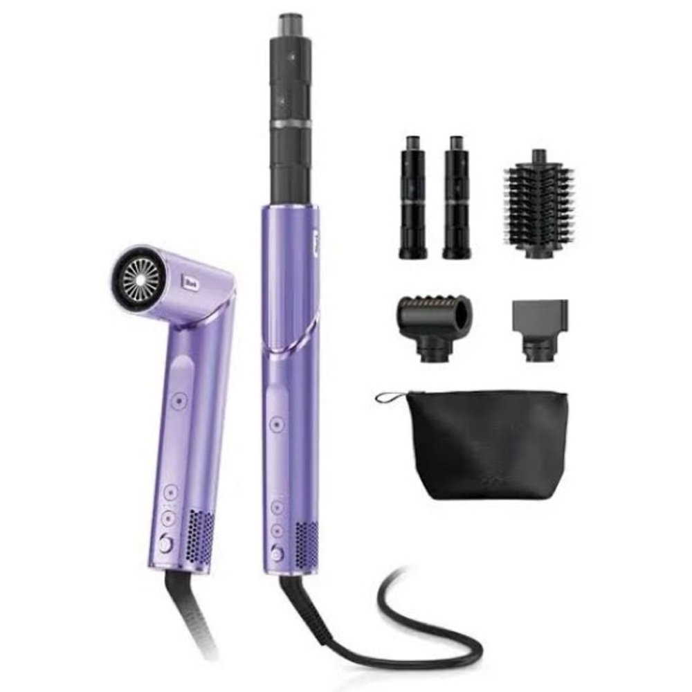 SHARK Purple 4-in-1 Hair Styler Set with Attachments Limited Edition